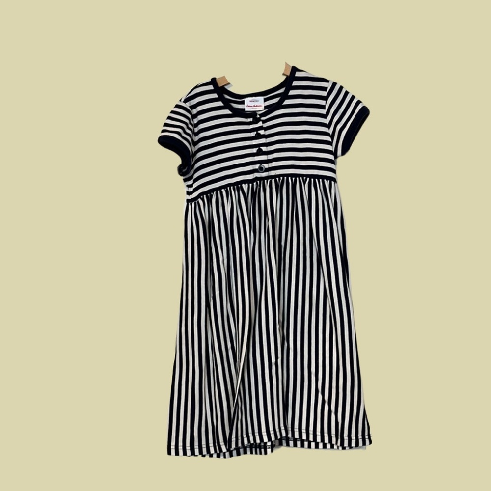 Hanna Andersson Black and White Casual Sundress